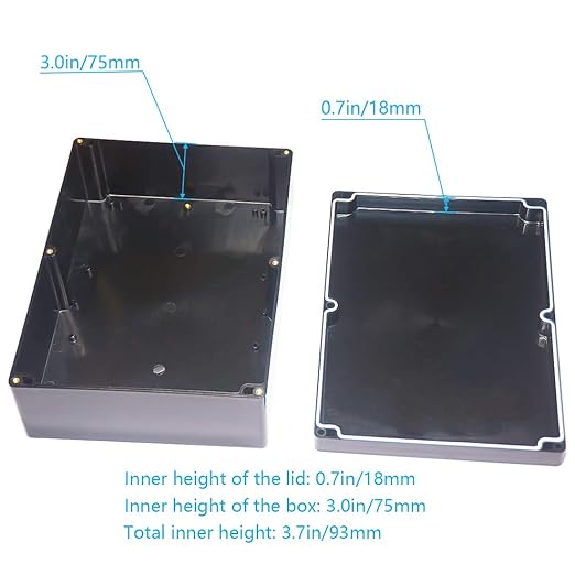 Junction Box, Zulkit Project Box IP65 Waterproof Outdoor Box ABS Plastic - Image 6