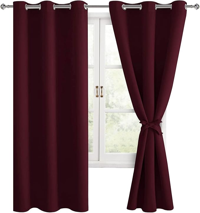 Hiasan Blackout Curtains for Bedroom, 38 x 72 Inches Long by Hiasan