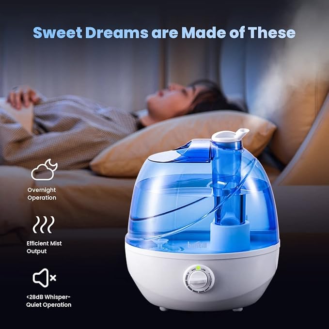Cool Mist Humidifiers for Bedroom & Large Room Quiet Ultrasonic Air Humidifier - Image 4