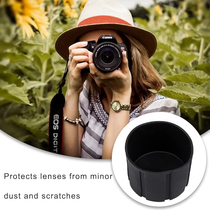 Camera Lens Cap SLR Camera Silicone Protector Cap Dustproof Lens Cover - Image 6