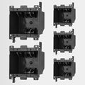 2-Gang Black Non-Metallic PVC Old Work Electrical Box, 25 Cubic Inch. – by YQMIGU