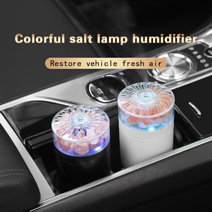 Himalayan Salt Lamp Ultrasonic Humidifier, Essential Oil Aromatherapy Diffuser - Image 2