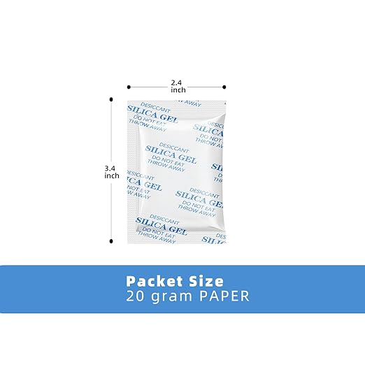 Silica Gel Packets, 20 Gram 10 Packs Dessicant Packets - Image 5