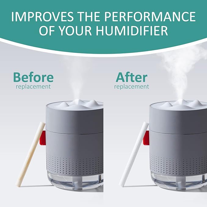 Humidifier Cotton Stick Filter Replacement, Portable Refill Sponges, Compatible - Image 4