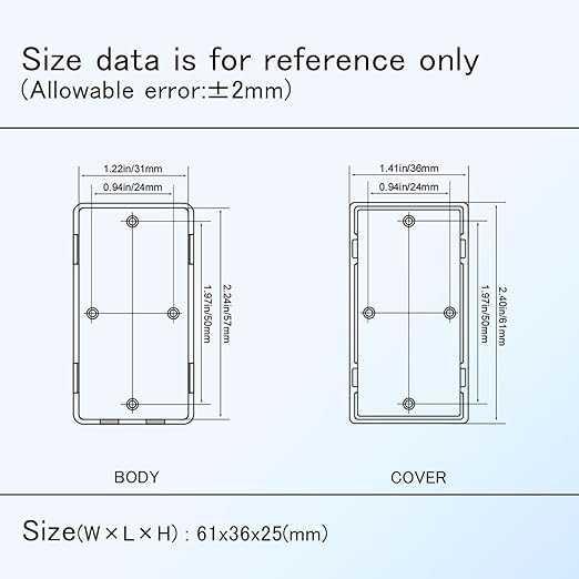 Project Box 8 Pieces Electrical Box Small Junction Box ABS Plastic Enclosure - Image 7