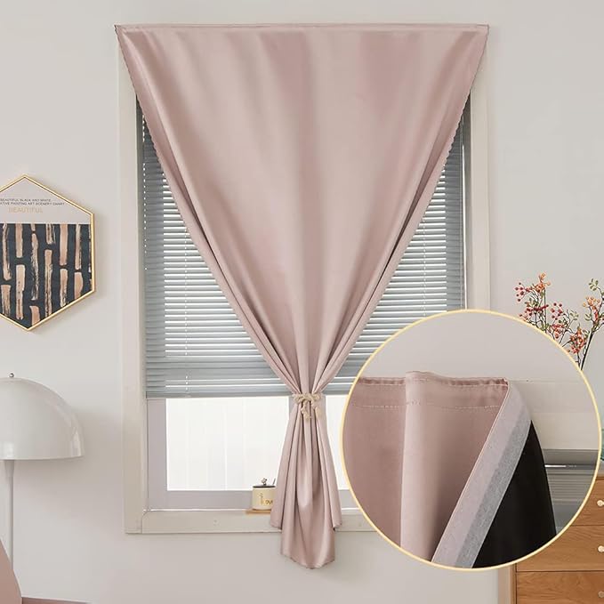 Autohesion Curtains for Windows, Bedroom Blackout Curtains for - Image 2