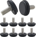 Hooshing 10PCS 1/4-20 Stainless Steel Adjustable Furniture Levelers Screw in by Hooshing