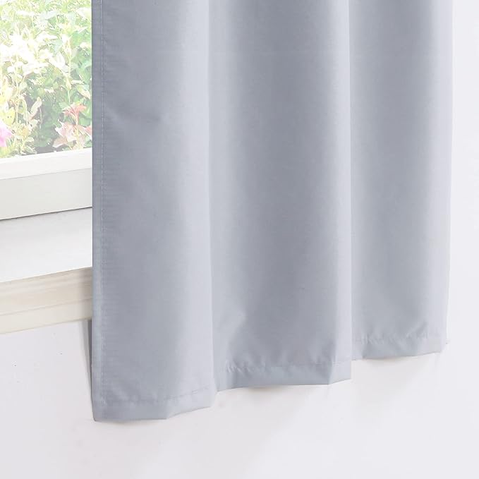 Easy Home 2 Panels Blackout Tier Curtain - Image 4