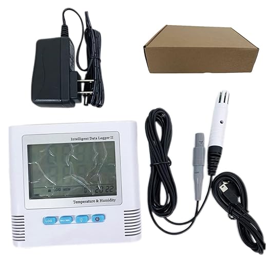 Digital Temperature Humidity Data Logger Portable Temp Hygrometer Recorder by VTSYIQI