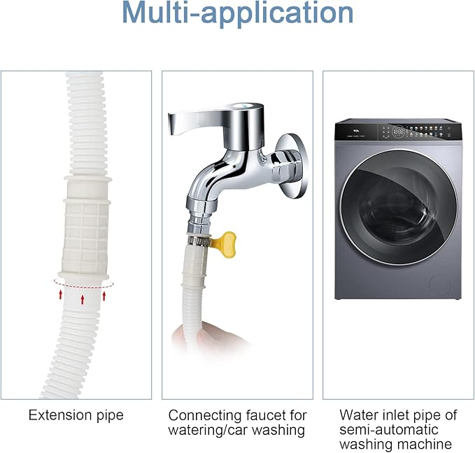 HOXHA 13.2 Ft Air Conditioner Drain Hose Kit Plastic Tubing - Image 5