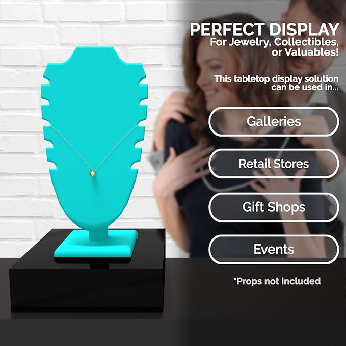 6 Pack Glossy Black Acrylic Display Box Versatile 5 Sided Pedestal 6.75" x - Image 2