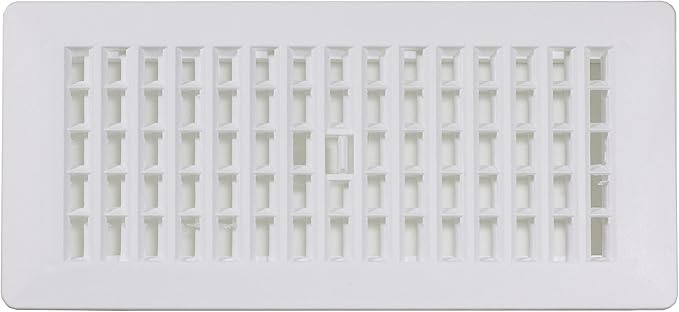 Decor Grates PL410-WH 4-Inch by 10-Inch Plastic Floor Register - Image 4
