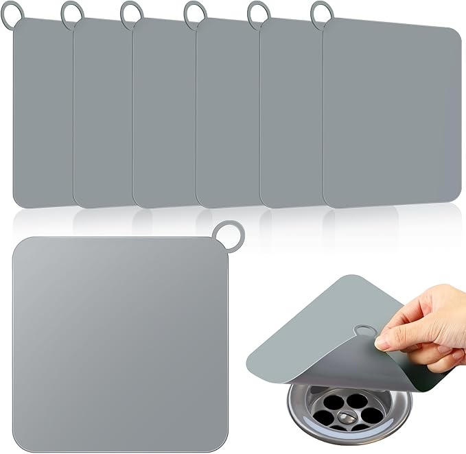 Yinkin 6 Pcs Drain Covers to Keep Bugs Out Silicone Shower Floor Tub Stoppers by Yinkin