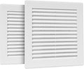 2-Pack 6" x 6" Square Air Vent Cover – White Plastic Vent Deflector by Unknown