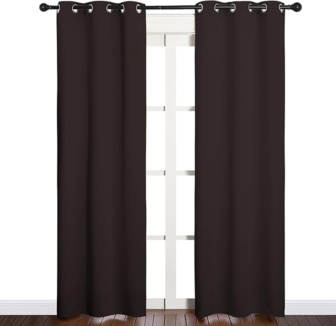 NICETOWN Thermal Curtains 84" Long, Energy Smart Thermal Insulated Solid by NICETOWN