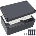 Junction Box, IP67 Waterproof ABS Black Project Box by Otdorpatio
