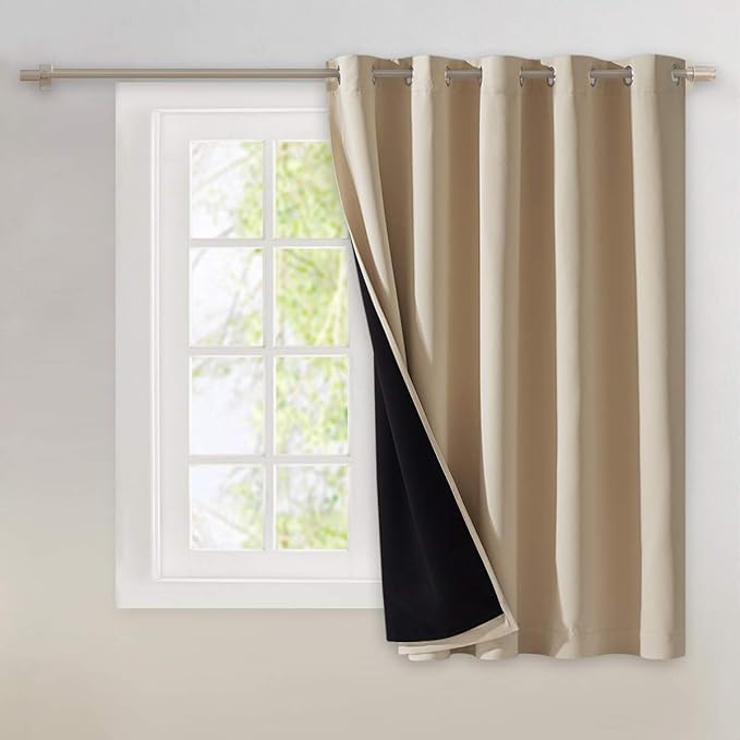 NICETOWN Thermal Insulated 100% Blackout Curtains, Noise Reducing Performance by NICETOWN