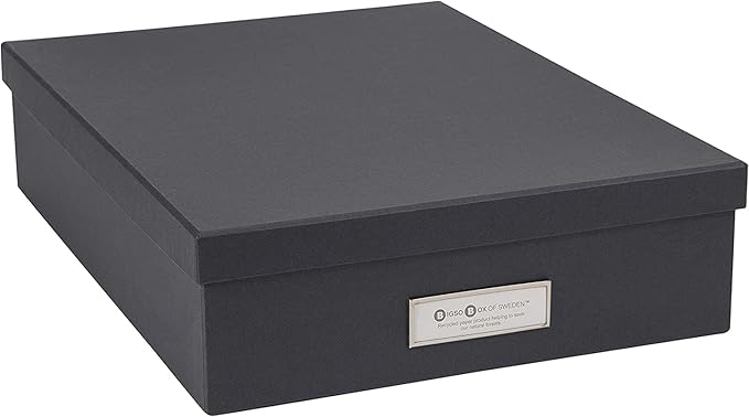 Bigso Oskar Fiberboard Label Frame Document Letter Box by Bigso
