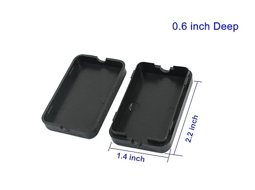 YXQ 55 x 35 x 15mm Black Waterproof Junction Box Electrical Small Project Case - Image 2