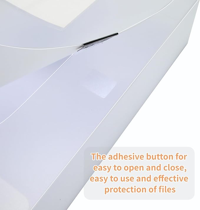 HUA JIE A4 Storage File Boxes Plastic Archives Cases - Image 7
