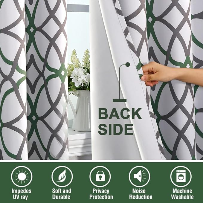 H.VERSAILTEX Blackout Curtains 96 inch Length 2 Panels Set Thermal Curtains & - Image 4