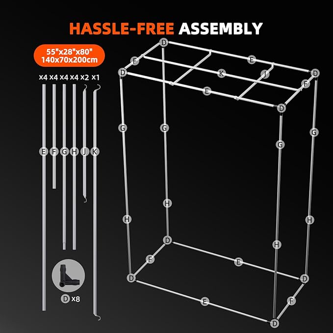 Spider Farmer 4.6x2.3 Grow Tent 2025 New, - Image 9