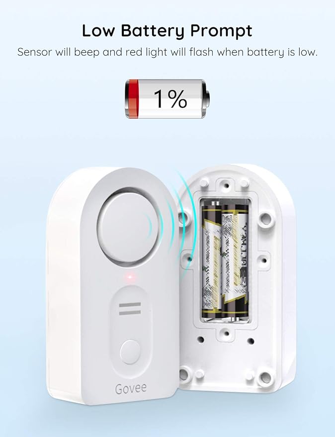 Govee Water Leak Detectors 2 Pack, 100dB Adjustable Audio Alarm Sensor - Image 8