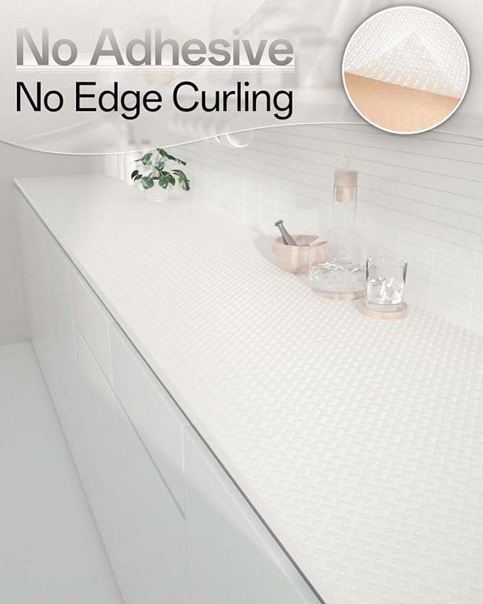Shelf and Drawer Liner for Kitchen Cabinet, Non-Adhesive 24in x 360in - Image 4