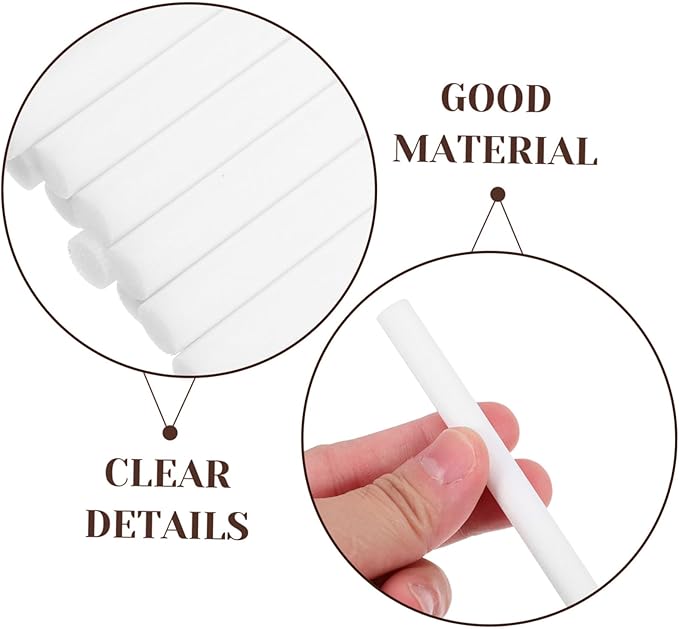 NOLITOY 50pcs Essential Oil Diffuser Sticks Cotton Filter - Image 8