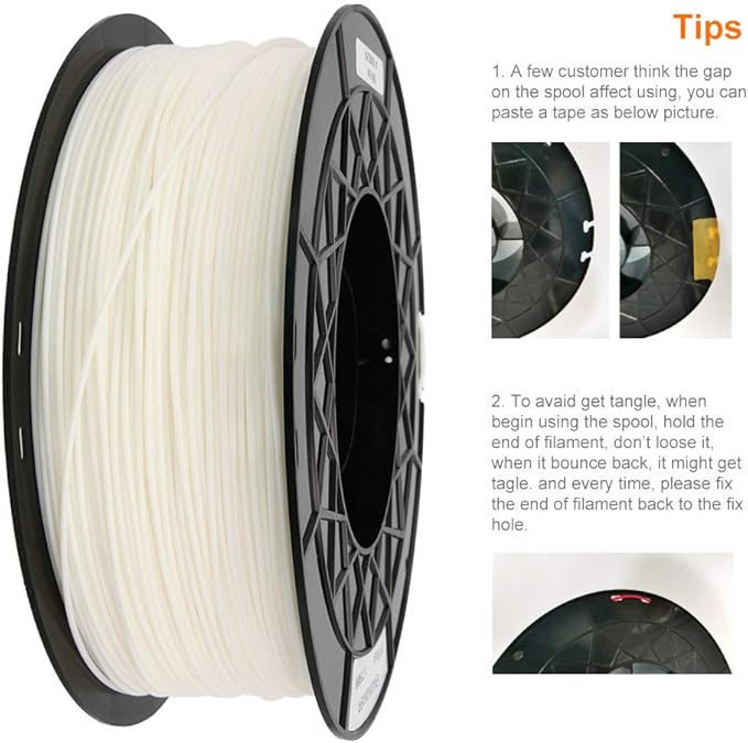 ST-PLA 3D Printer Filament White 1.75MM 1kg Spool Improved by New Formula - Image 8