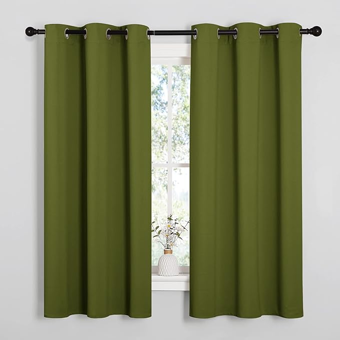 NICETOWN Christmas Window Decoration Thermal Insulated Solid Grommet Blackout - Image 2