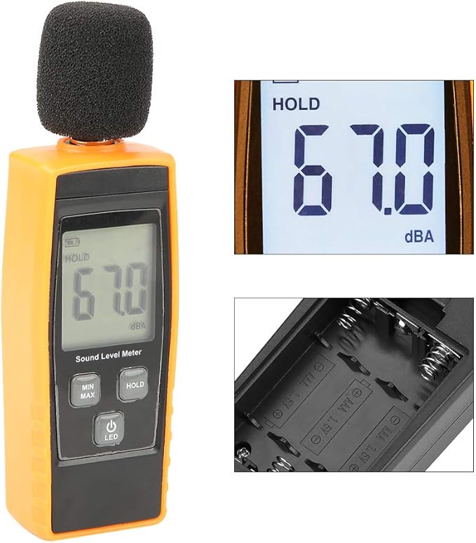 Decibel Meter LCD Digital Sound Level Meter DB Meter Environmental Noise Tester - Image 2