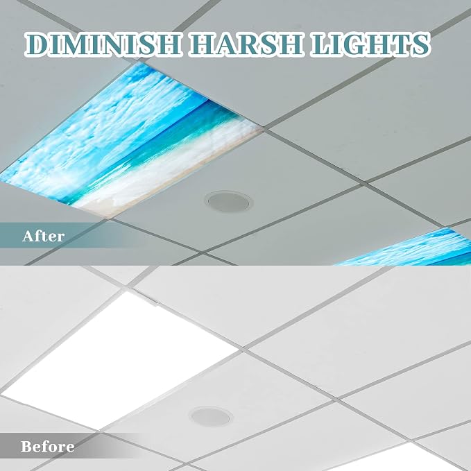 Hortsun 6 Pcs Fluorescent Light Covers - Image 3