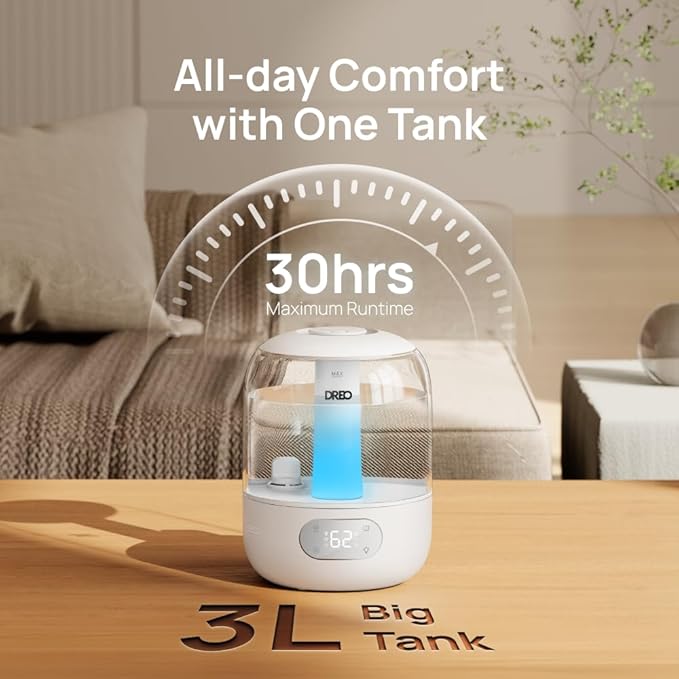 DREO Humidifiers for Bedroom, Cool Mist Ultrasonic Humidifier - Image 7