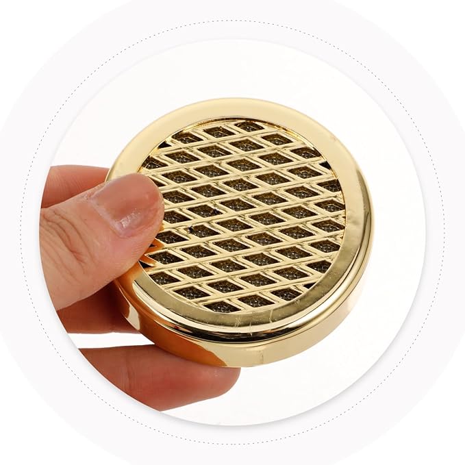 Hemoton 4Pcs Round Golden Cigar Humidor Humidifier Sponge - Image 5
