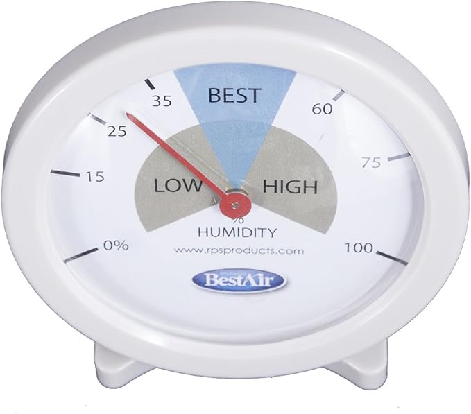 BestAir HG050-PDQ-4 Hygrometer, Humidistat Humidity Monitor, Single Pack - Image 3
