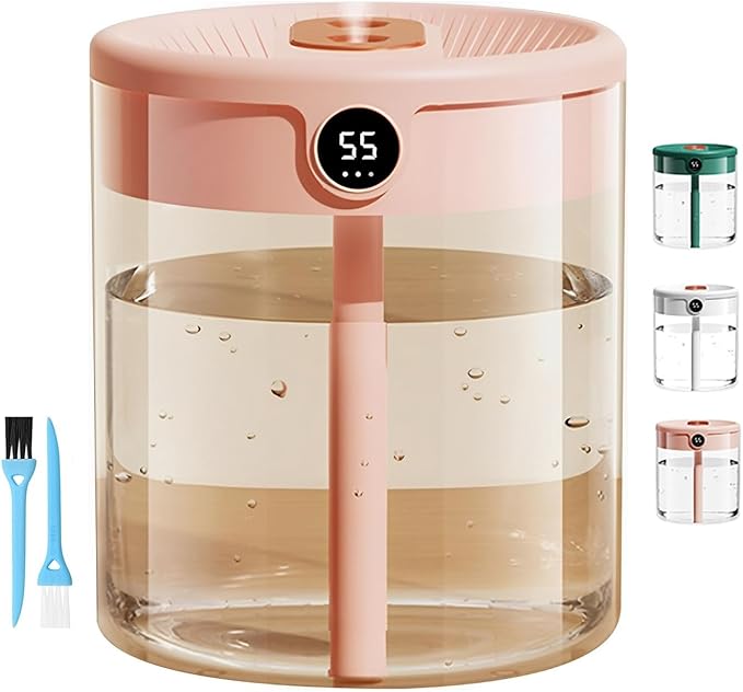 Dreamzy Humidifier for Large Room Cool Mist Bedroom Desktop Double Nozzle Cool by Unknown