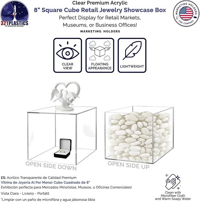 Acrylic Display 8" Riser Box - Image 3