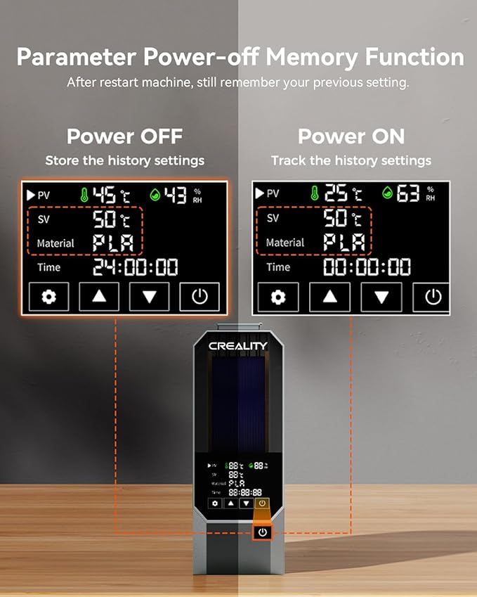 Creality Space Pi Filament Dryer, 360° Hot-Air Heating 3D Printer Filament - Image 6