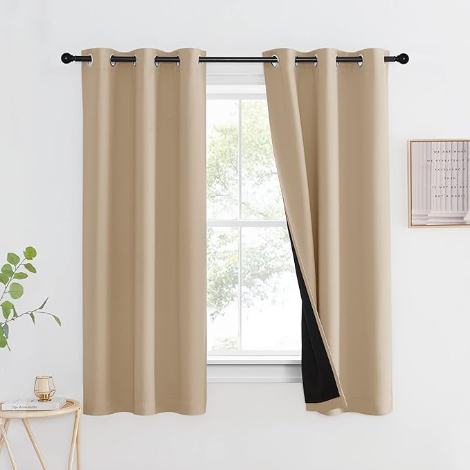 NICETOWN Room Warming Curtain, Bedroom Full Blackout Panel, Super Thick by NICETOWN