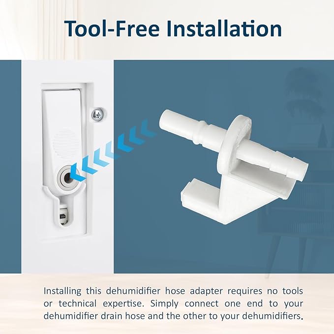 Dehumidifier Parts Upgraded Dehumidifier Drain Hose Adapter Compatible - Image 7