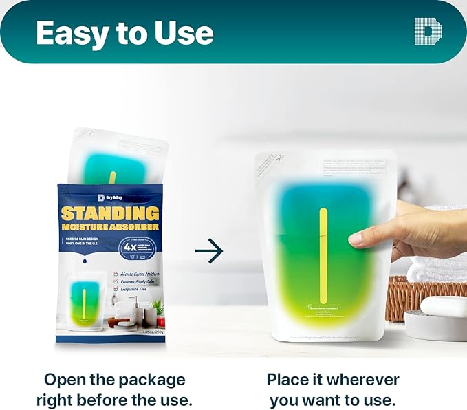 Dry & Dry [35 Packs Standing Moisture Absorbers to Control Excess Moisture - Image 7