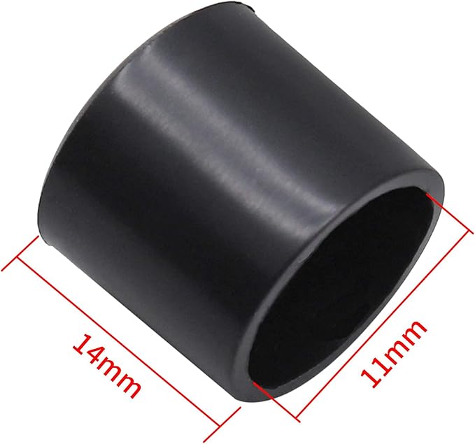 60Pcs Round Rubber End Caps 1/2" ID Vinyl Flexible Bolt Chair Foot Covers Screw - Image 2