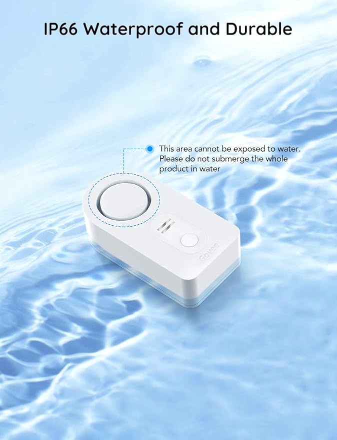 Govee Water Leak Detectors 2 Pack, 100dB Adjustable Audio Alarm Sensor - Image 6