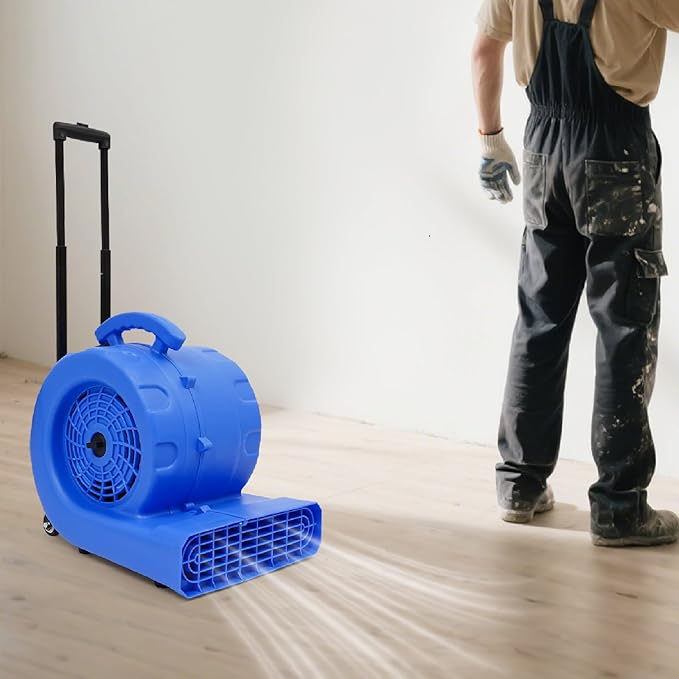 3-Speed Air Mover 750W Floor Drying Dryer Portable Carpet Drying Blower Fan-110V by Unknown