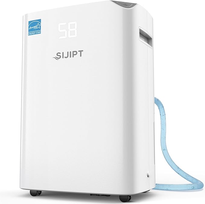 Dehumidifier for Basement with Drain Hose, 100 Pint 6, 000 Sq. Ft Energy Star by ClickheretofollowSijipt