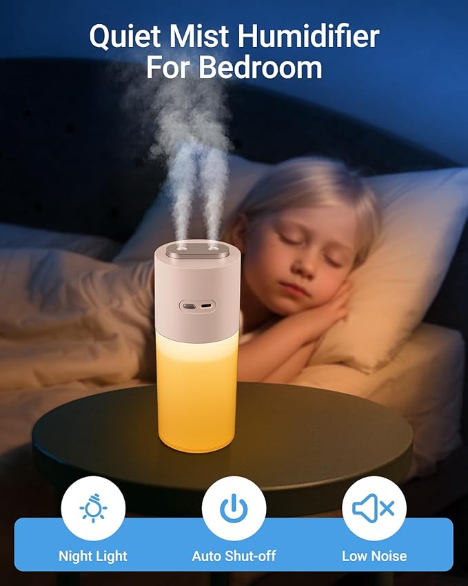 Dual-spray 400ml Mini Humidifier - Image 5