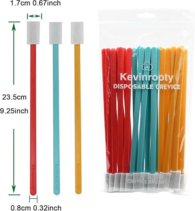 30PCS Disposable Crevice Cleaning Brush kit, Disposable Toilet Brush, - Image 2