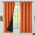 BGment Thermal Insulated 100% Blackout Curtains 63 Inch Length 2 Panels by BGment