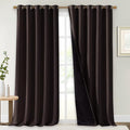 NICETOWN Cold Blocking 100% Blackout Curtains, Durable Black Lined Blackout by NICETOWN
